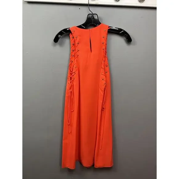 Amanda Uprichard Orange Midi Dress - Picture 2 of 9